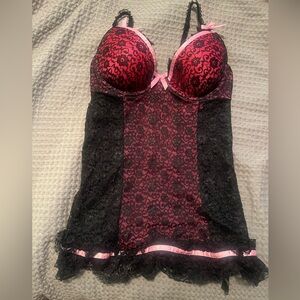 Victoria’s Secret sexy babydoll lace push-up lingerie 36C